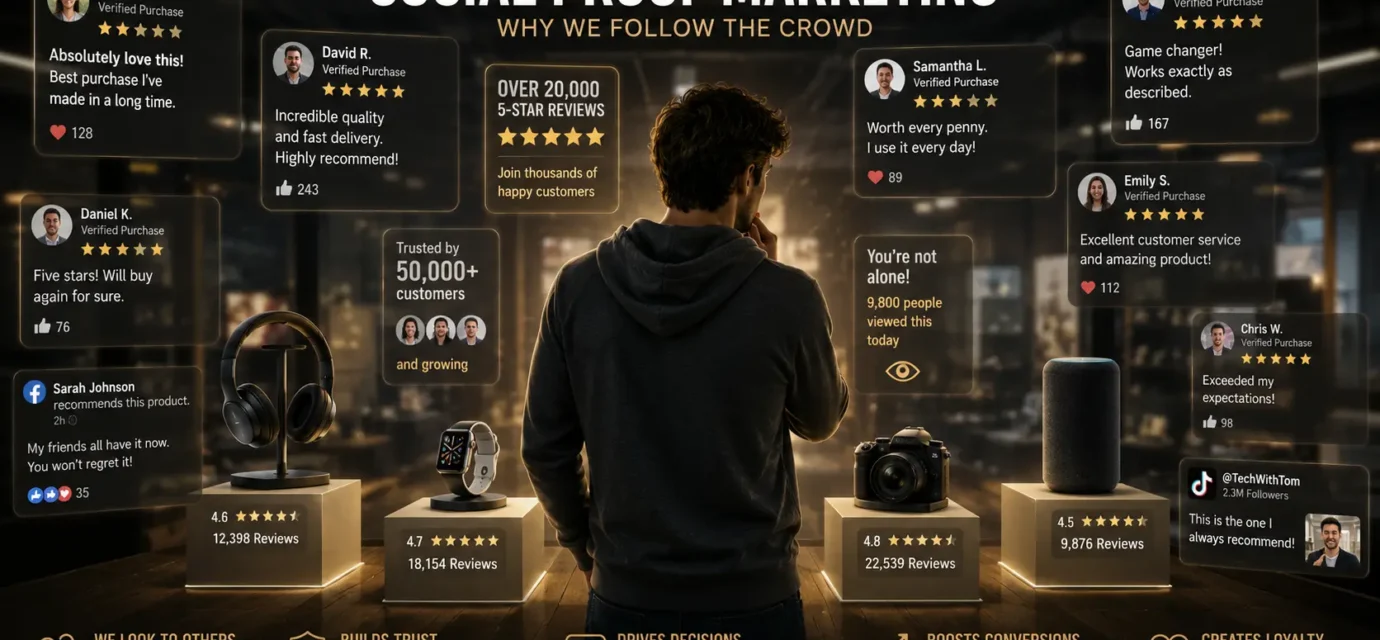 Social Proof Marketing: The Hidden Reason People Follow the Crowd
