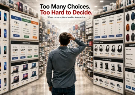 Many Choices: The Surprising Reason More Choices Can Hurt Sales